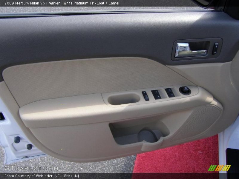 White Platinum Tri-Coat / Camel 2009 Mercury Milan V6 Premier
