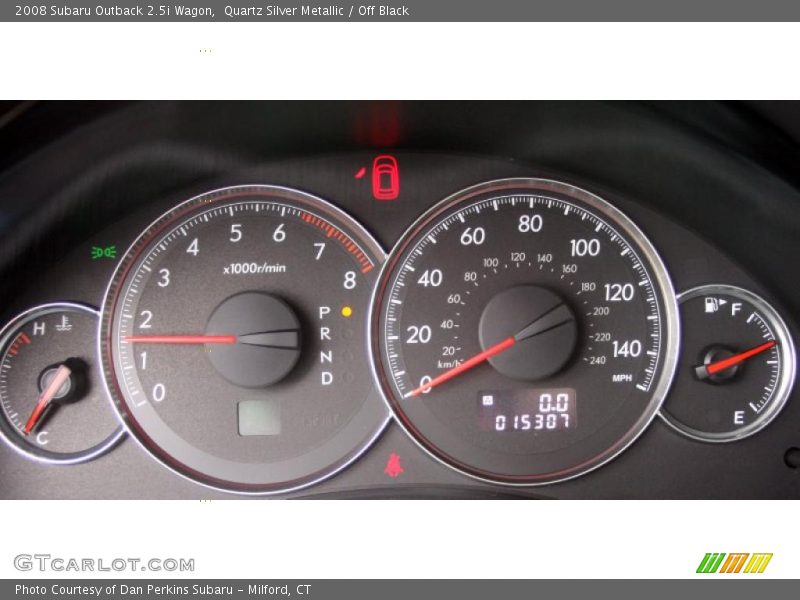 Quartz Silver Metallic / Off Black 2008 Subaru Outback 2.5i Wagon