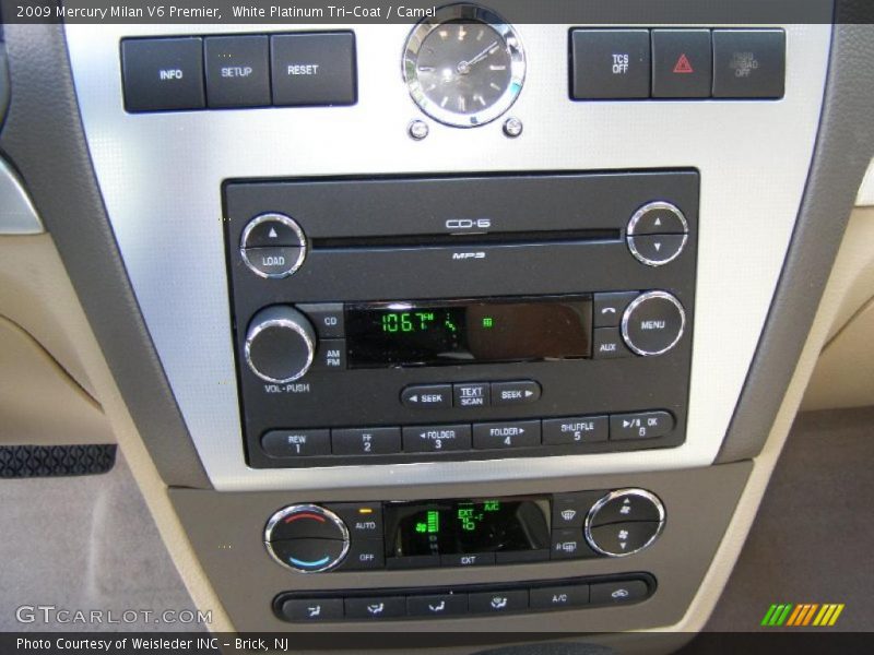 White Platinum Tri-Coat / Camel 2009 Mercury Milan V6 Premier