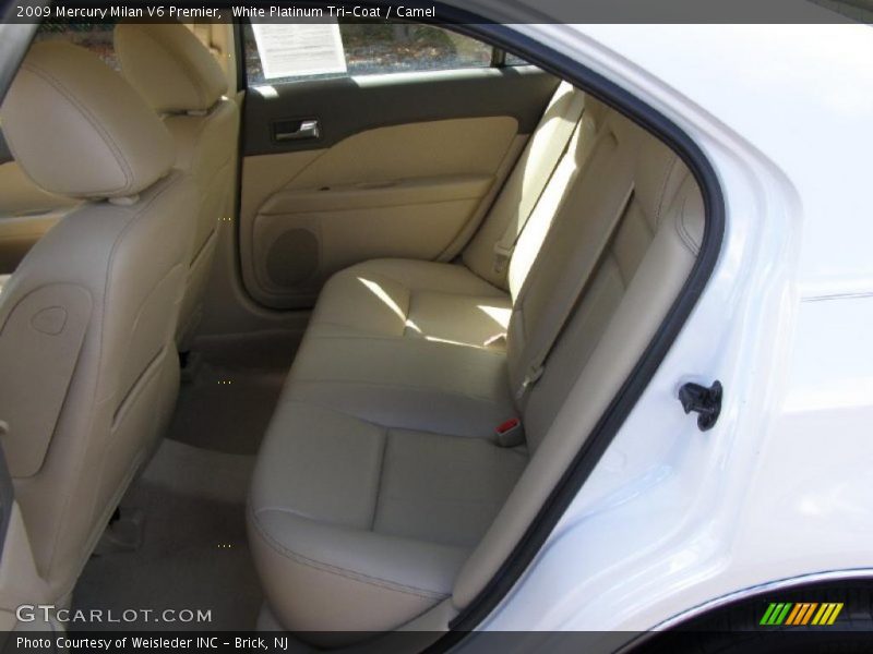 White Platinum Tri-Coat / Camel 2009 Mercury Milan V6 Premier