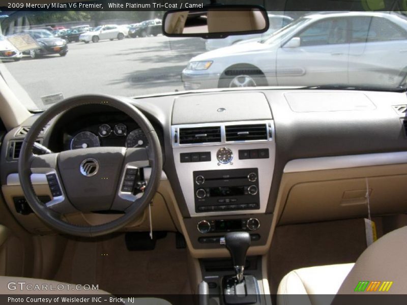 White Platinum Tri-Coat / Camel 2009 Mercury Milan V6 Premier
