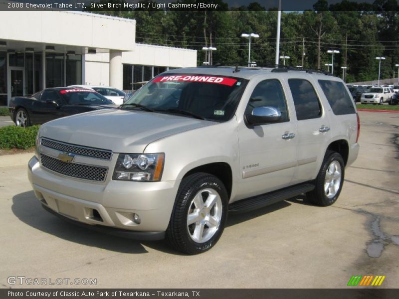 Silver Birch Metallic / Light Cashmere/Ebony 2008 Chevrolet Tahoe LTZ