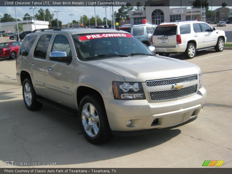 Silver Birch Metallic / Light Cashmere/Ebony 2008 Chevrolet Tahoe LTZ