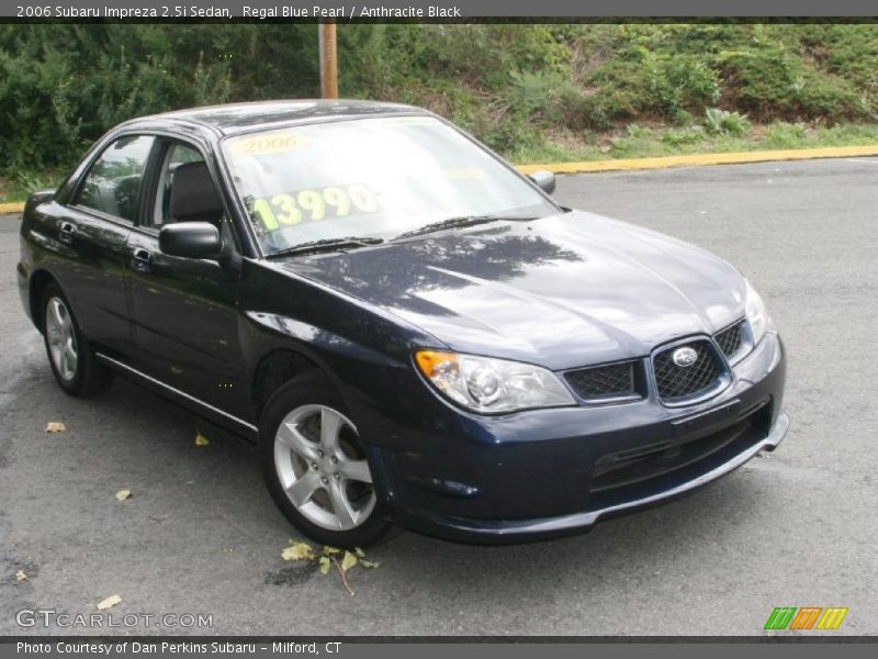 Regal Blue Pearl / Anthracite Black 2006 Subaru Impreza 2.5i Sedan