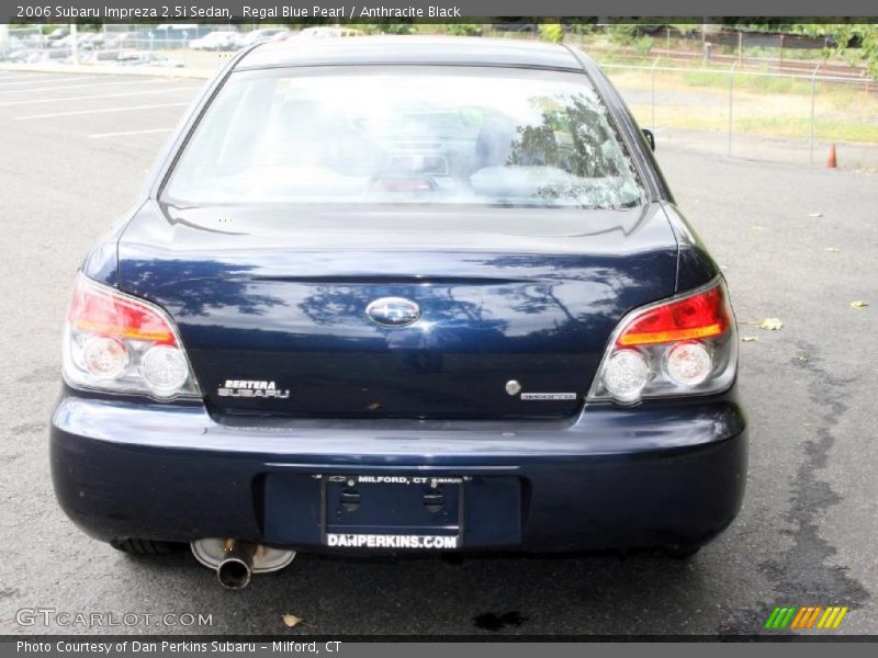 Regal Blue Pearl / Anthracite Black 2006 Subaru Impreza 2.5i Sedan