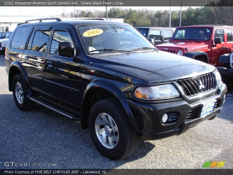 Solano Black Pearl / Gray 2002 Mitsubishi Montero Sport Limited 4x4