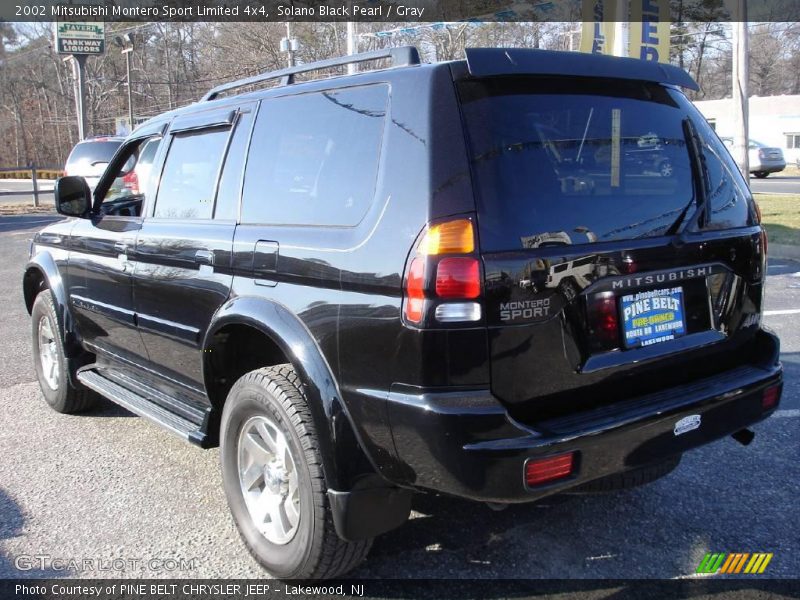 Solano Black Pearl / Gray 2002 Mitsubishi Montero Sport Limited 4x4