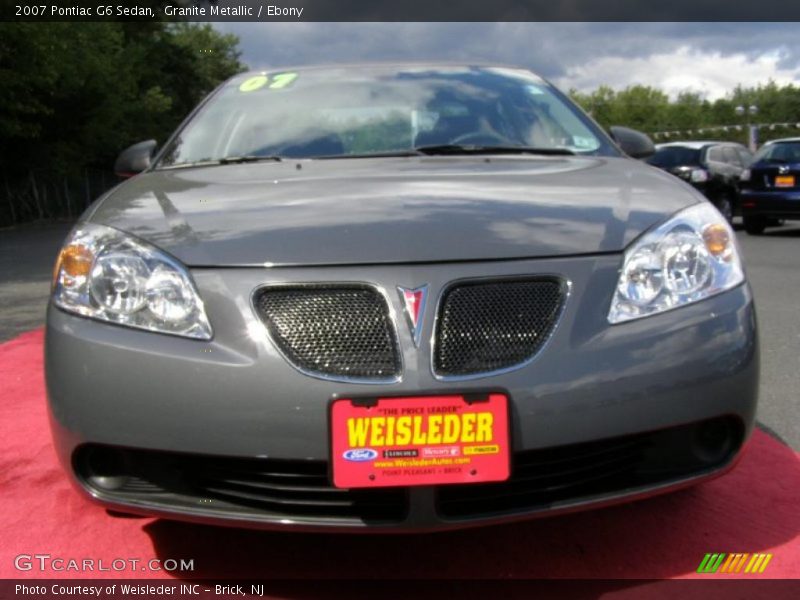 Granite Metallic / Ebony 2007 Pontiac G6 Sedan