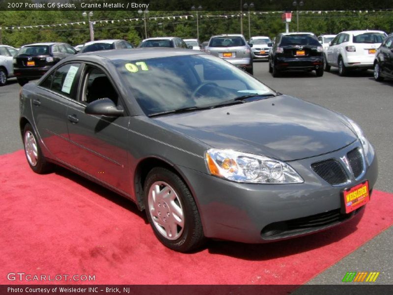 Granite Metallic / Ebony 2007 Pontiac G6 Sedan