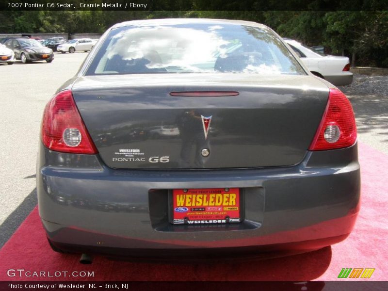 Granite Metallic / Ebony 2007 Pontiac G6 Sedan