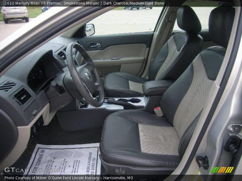 Smokestone Metallic / Dark Charcoal/Medium Light Stone 2010 Mercury Milan V6 Premier