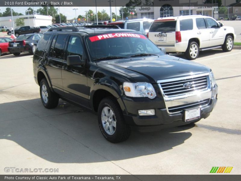 Black / Black 2010 Ford Explorer XLT