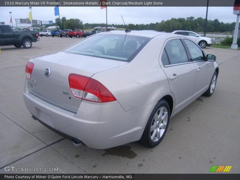 Smokestone Metallic / Dark Charcoal/Medium Light Stone 2010 Mercury Milan V6 Premier
