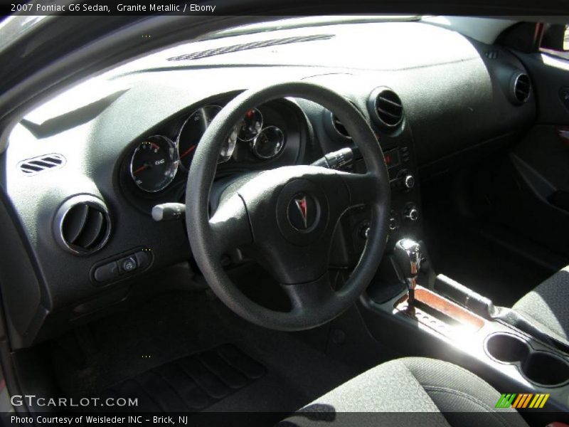 Granite Metallic / Ebony 2007 Pontiac G6 Sedan