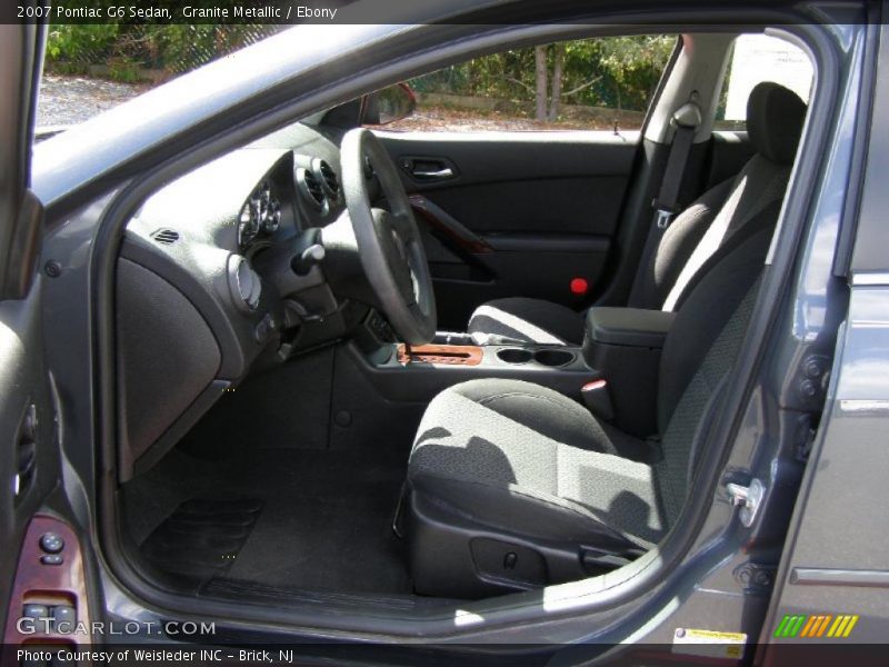 Granite Metallic / Ebony 2007 Pontiac G6 Sedan