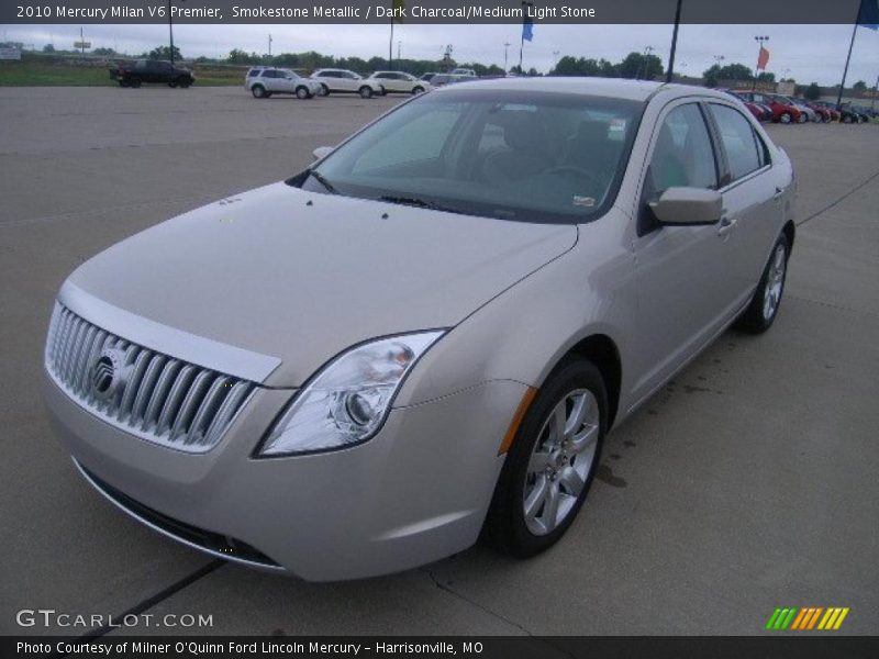 Smokestone Metallic / Dark Charcoal/Medium Light Stone 2010 Mercury Milan V6 Premier