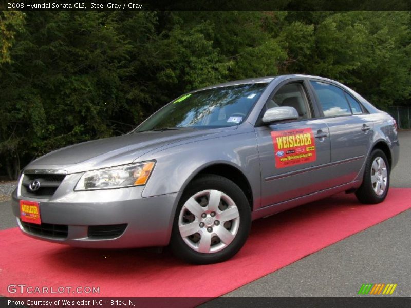 Steel Gray / Gray 2008 Hyundai Sonata GLS