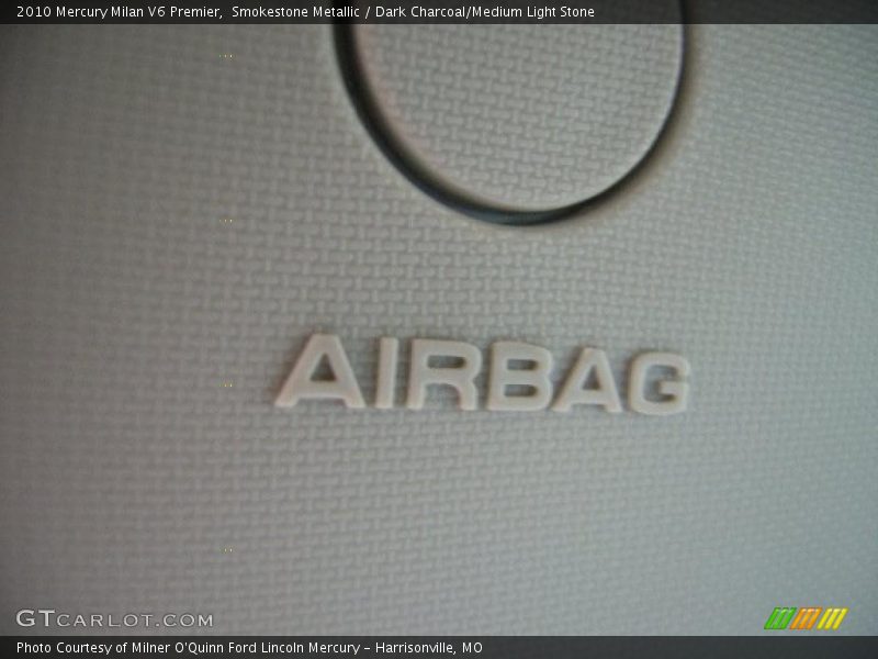 Smokestone Metallic / Dark Charcoal/Medium Light Stone 2010 Mercury Milan V6 Premier