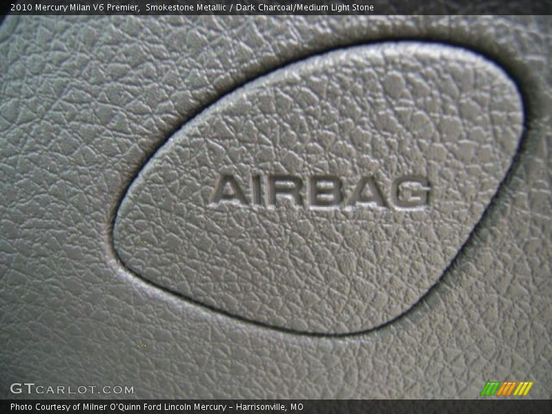 Smokestone Metallic / Dark Charcoal/Medium Light Stone 2010 Mercury Milan V6 Premier