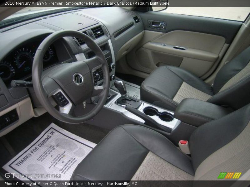 Smokestone Metallic / Dark Charcoal/Medium Light Stone 2010 Mercury Milan V6 Premier