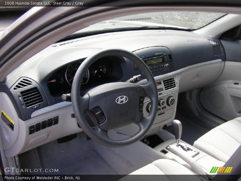 Steel Gray / Gray 2008 Hyundai Sonata GLS