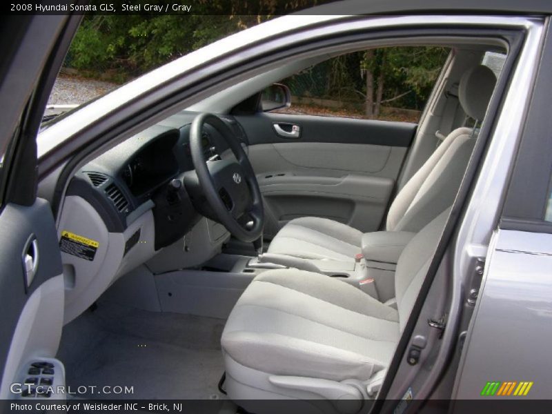 Steel Gray / Gray 2008 Hyundai Sonata GLS