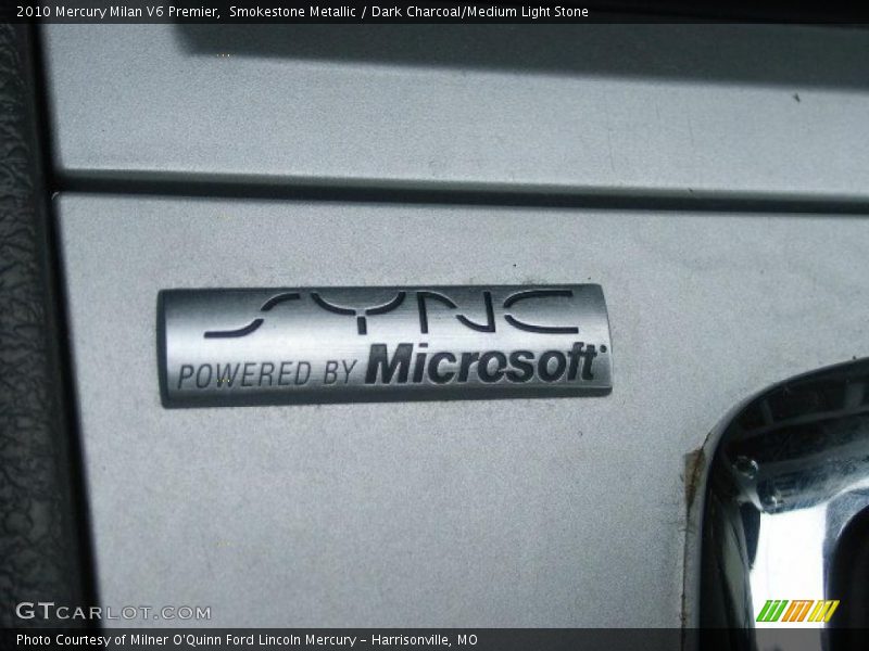 Smokestone Metallic / Dark Charcoal/Medium Light Stone 2010 Mercury Milan V6 Premier