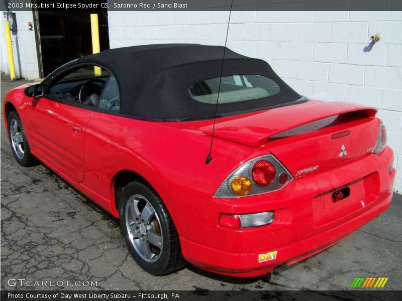 Saronno Red / Sand Blast 2003 Mitsubishi Eclipse Spyder GS