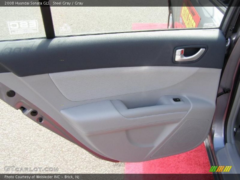 Steel Gray / Gray 2008 Hyundai Sonata GLS