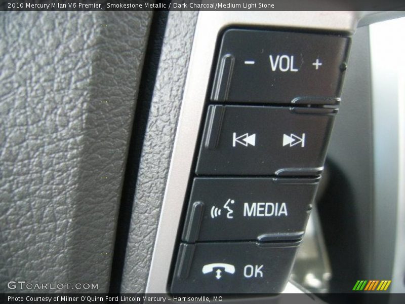 Smokestone Metallic / Dark Charcoal/Medium Light Stone 2010 Mercury Milan V6 Premier