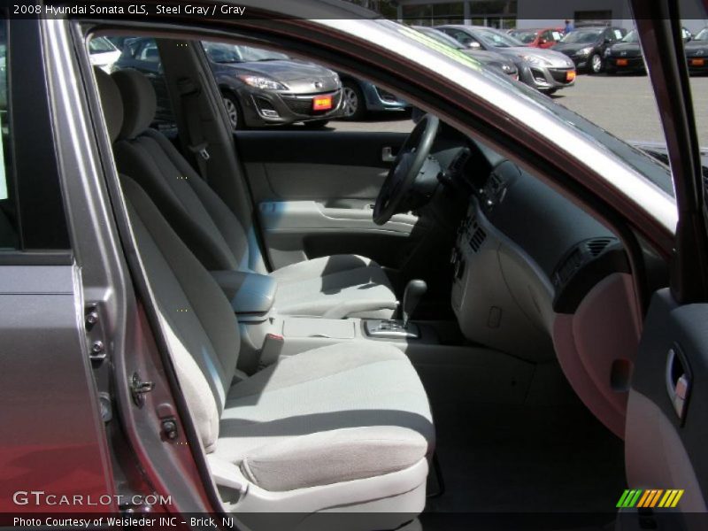 Steel Gray / Gray 2008 Hyundai Sonata GLS