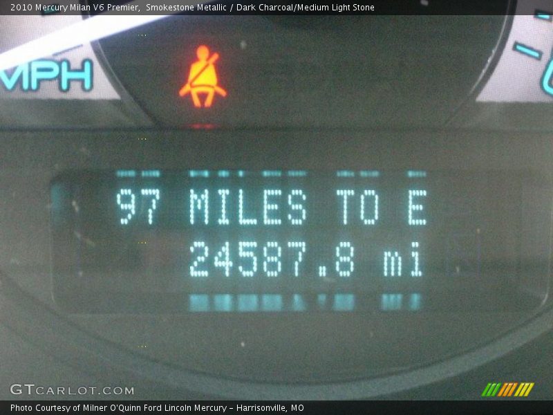 Smokestone Metallic / Dark Charcoal/Medium Light Stone 2010 Mercury Milan V6 Premier