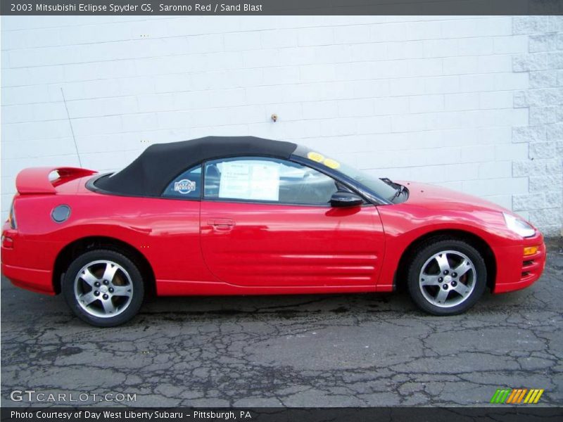 Saronno Red / Sand Blast 2003 Mitsubishi Eclipse Spyder GS