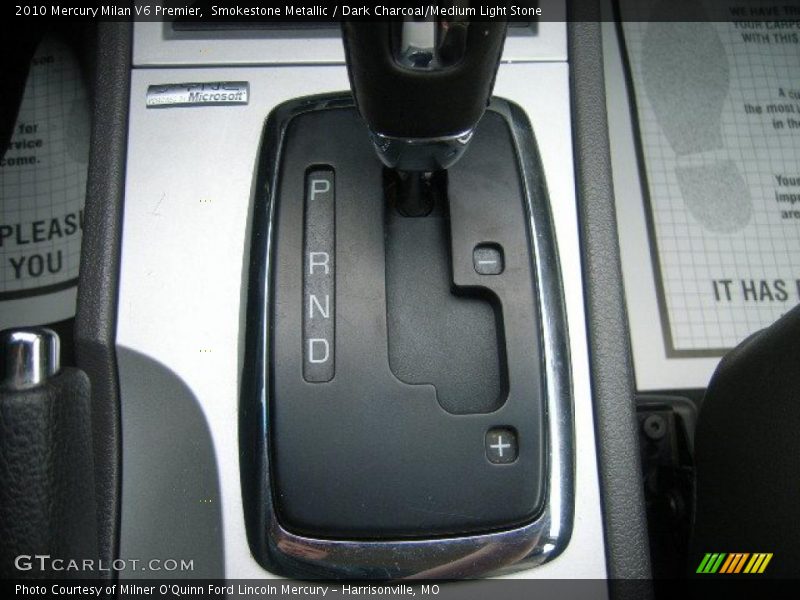 Smokestone Metallic / Dark Charcoal/Medium Light Stone 2010 Mercury Milan V6 Premier