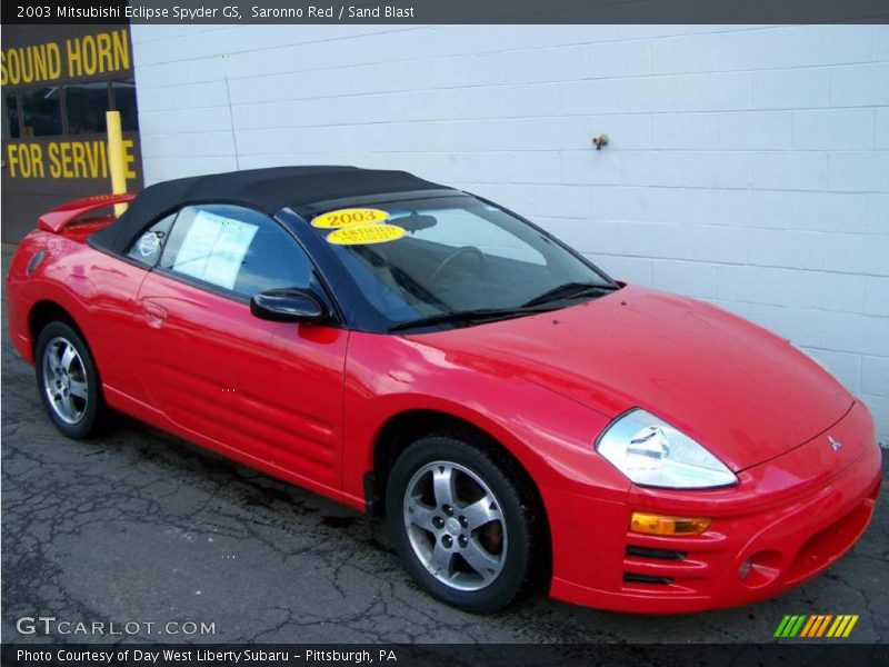 Saronno Red / Sand Blast 2003 Mitsubishi Eclipse Spyder GS