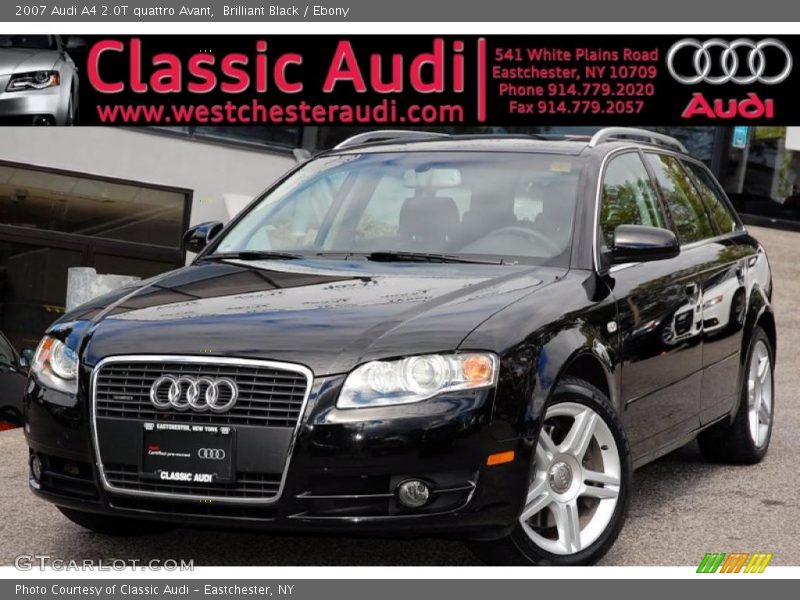 Brilliant Black / Ebony 2007 Audi A4 2.0T quattro Avant
