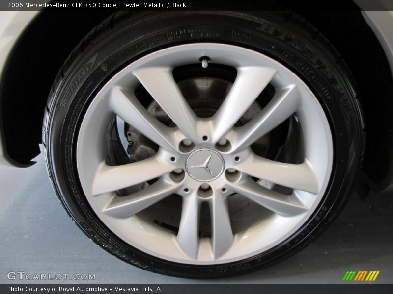 Pewter Metallic / Black 2006 Mercedes-Benz CLK 350 Coupe
