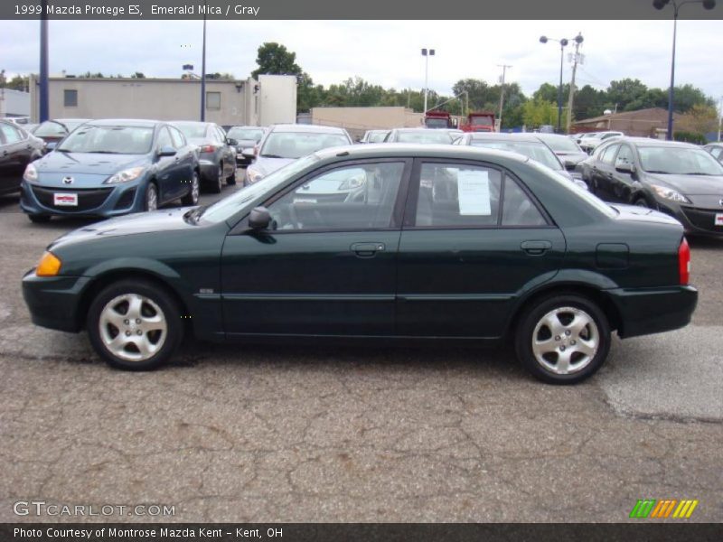Emerald Mica / Gray 1999 Mazda Protege ES