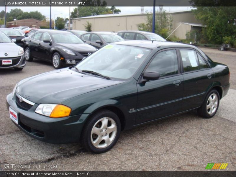 Emerald Mica / Gray 1999 Mazda Protege ES