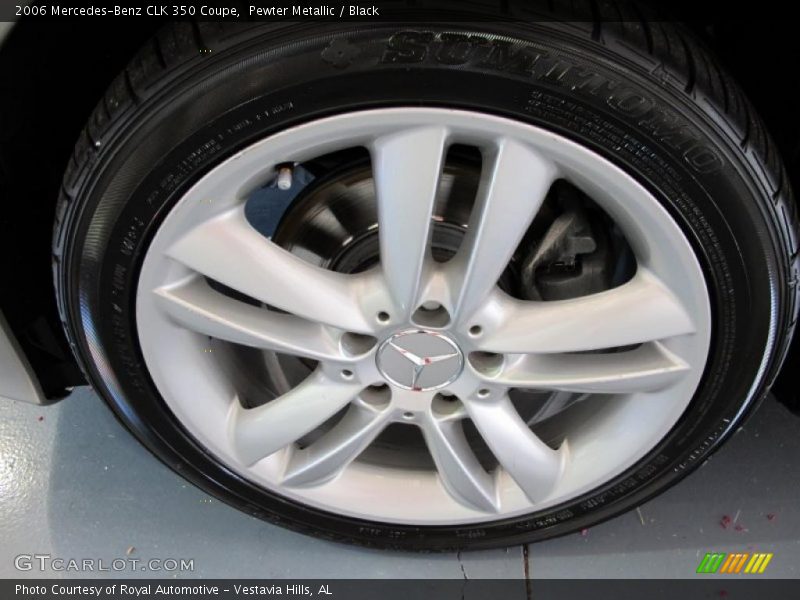 Pewter Metallic / Black 2006 Mercedes-Benz CLK 350 Coupe