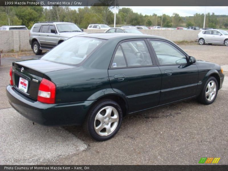Emerald Mica / Gray 1999 Mazda Protege ES