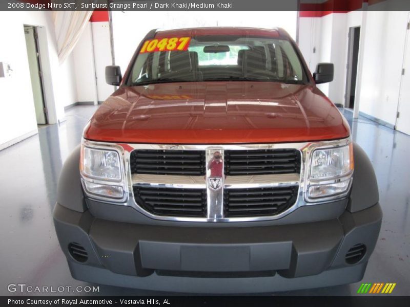 Sunburst Orange Pearl / Dark Khaki/Medium Khaki 2008 Dodge Nitro SXT