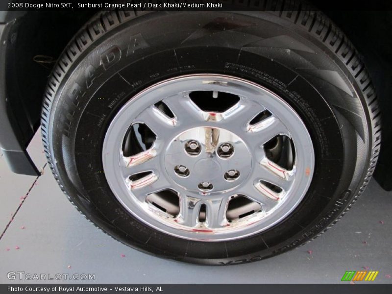 Sunburst Orange Pearl / Dark Khaki/Medium Khaki 2008 Dodge Nitro SXT