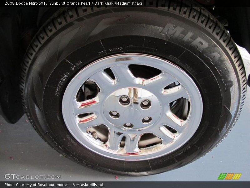 Sunburst Orange Pearl / Dark Khaki/Medium Khaki 2008 Dodge Nitro SXT