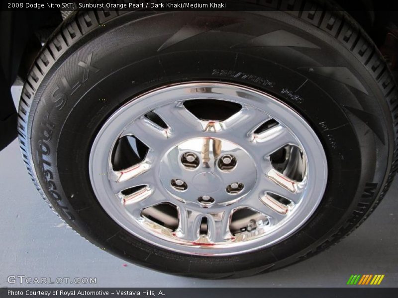 Sunburst Orange Pearl / Dark Khaki/Medium Khaki 2008 Dodge Nitro SXT