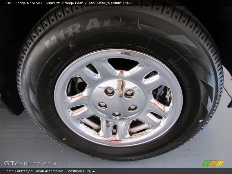 Sunburst Orange Pearl / Dark Khaki/Medium Khaki 2008 Dodge Nitro SXT