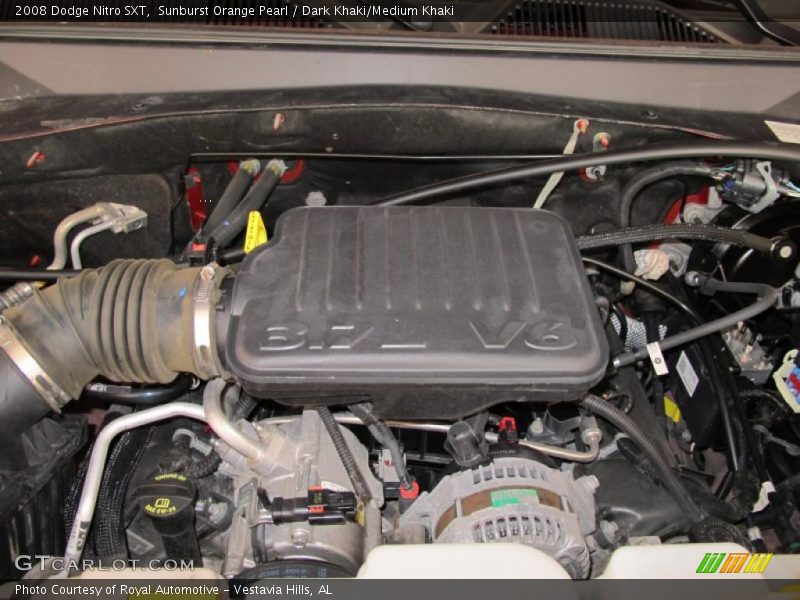 Sunburst Orange Pearl / Dark Khaki/Medium Khaki 2008 Dodge Nitro SXT