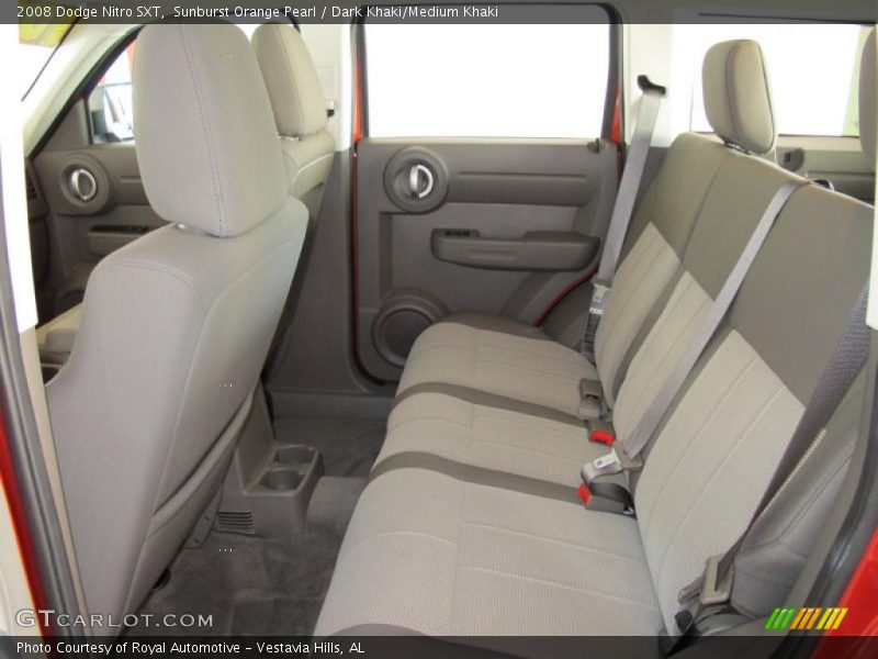 Sunburst Orange Pearl / Dark Khaki/Medium Khaki 2008 Dodge Nitro SXT