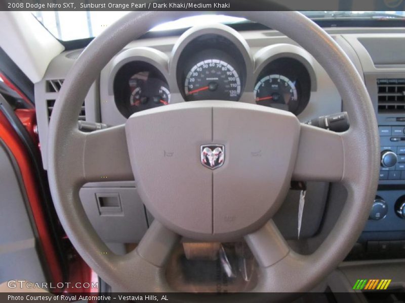 Sunburst Orange Pearl / Dark Khaki/Medium Khaki 2008 Dodge Nitro SXT