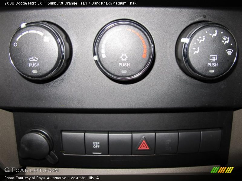 Sunburst Orange Pearl / Dark Khaki/Medium Khaki 2008 Dodge Nitro SXT